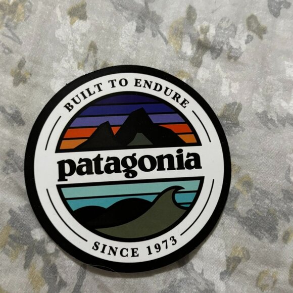 Patagonia Other - Patagonia Built to Endure Since 1973 Circle Round Outdoor Mountain Hike Sticker